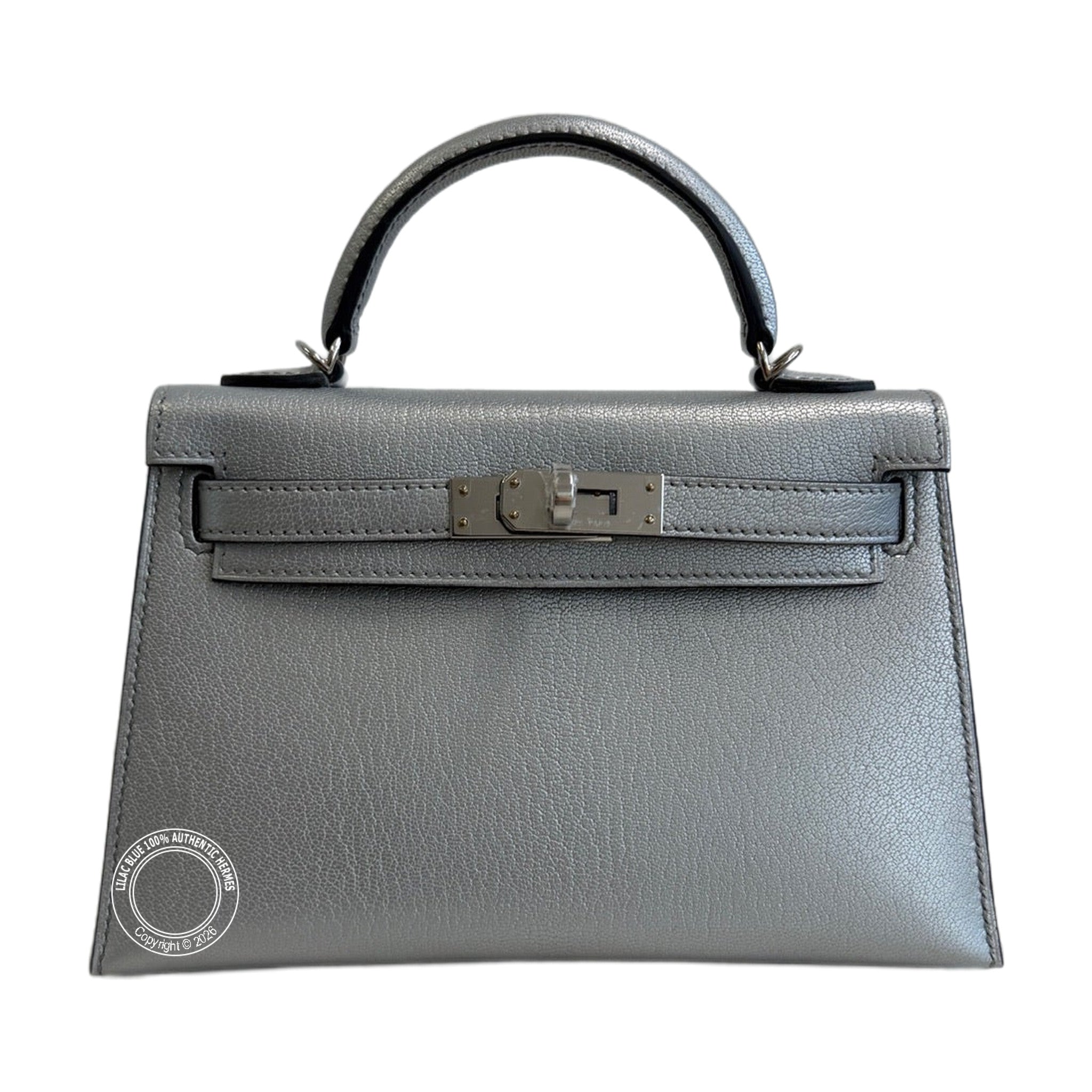 Hermès Mini Kelly Argentee Palladium Hardware