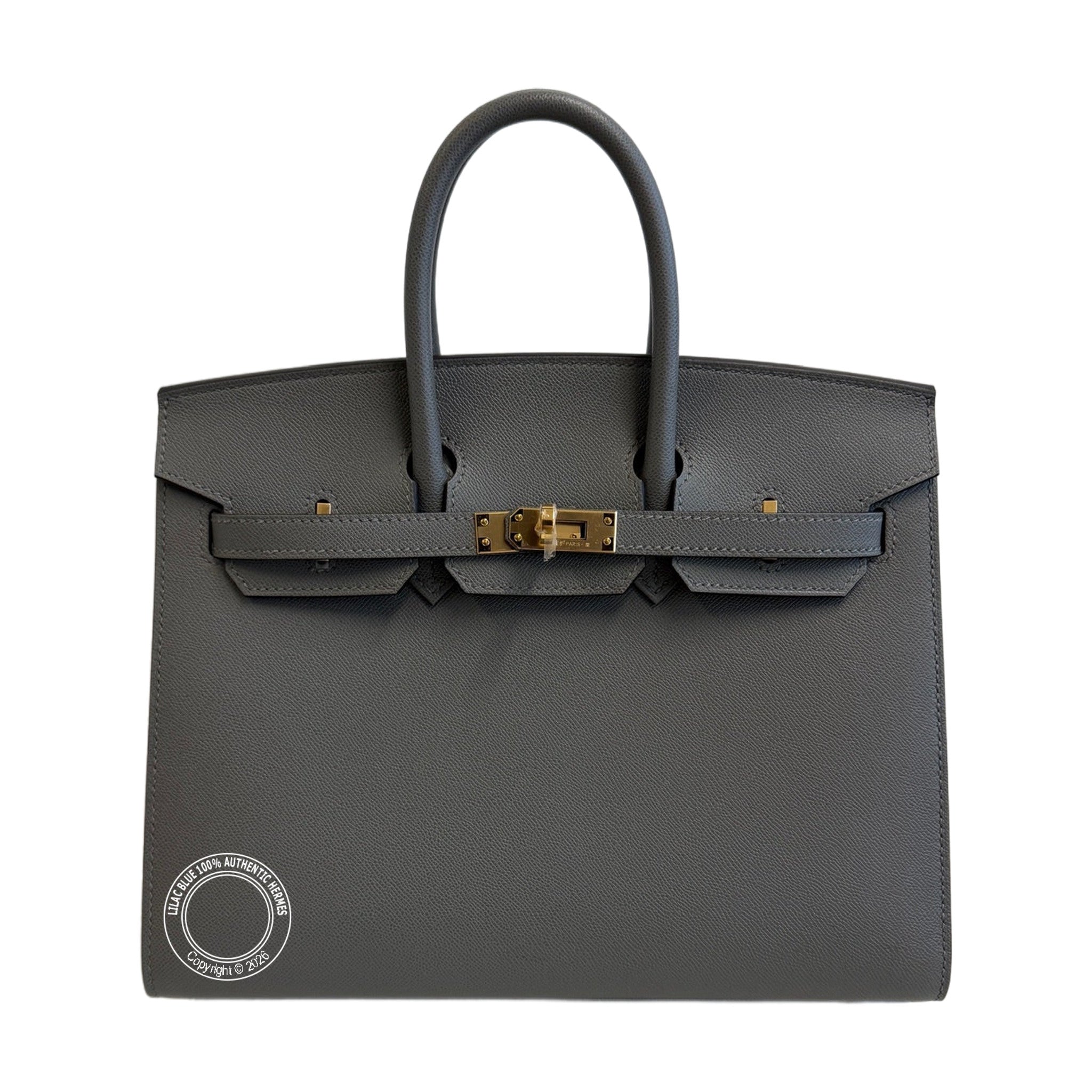 Hermès Birkin 25 Sellier Gris Meyer Madame Gold Hardware