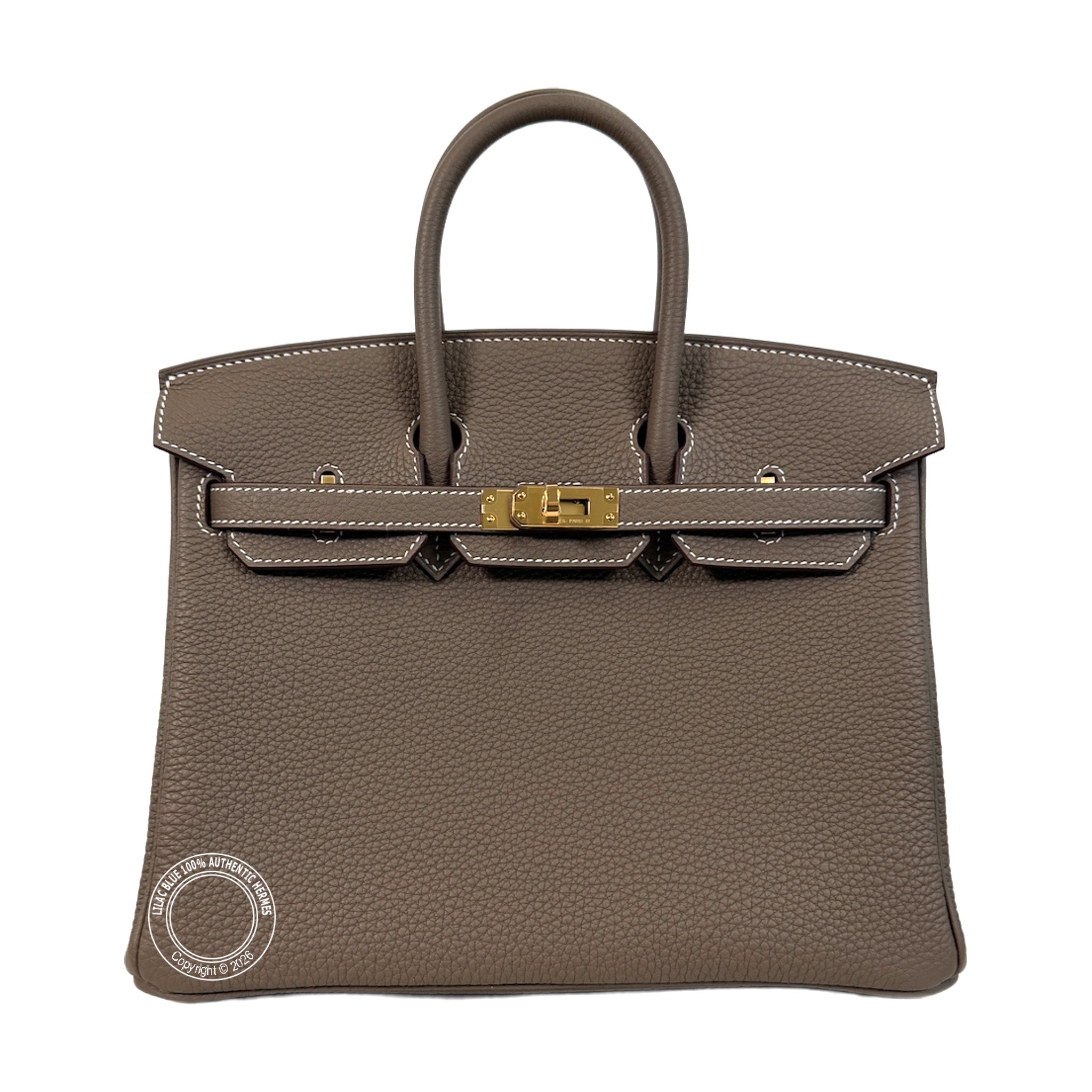 Hermès Birkin 25 Etoupe Togo Gold Hardware