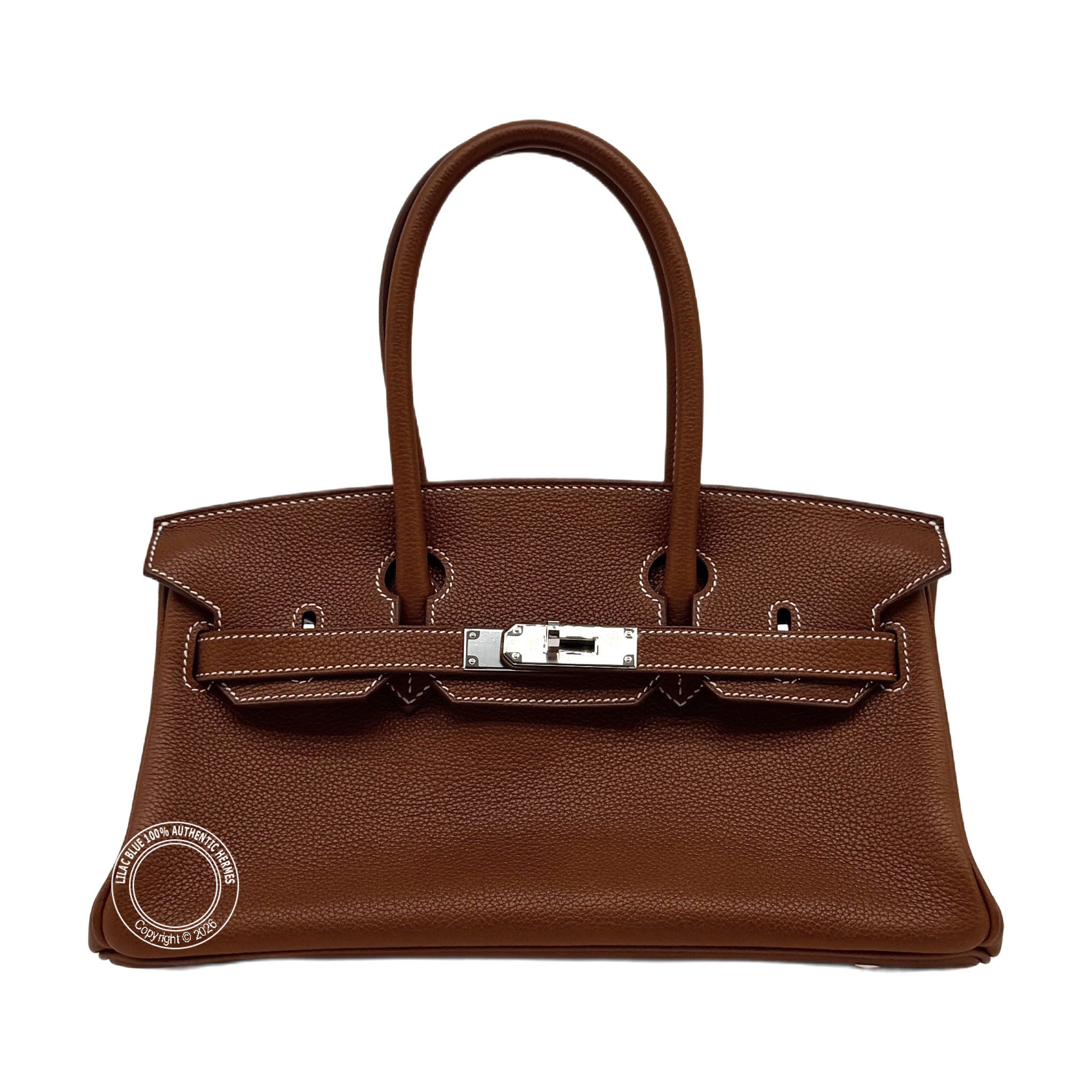 Hermès Birkin 29 Shoulder Fauve Barenia Palladium Hardware — view 2