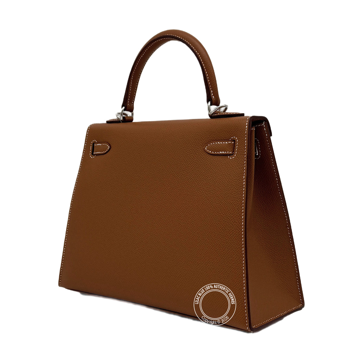 Hermès Kelly 25 Gold Epsom Palladium Hardware — view 7