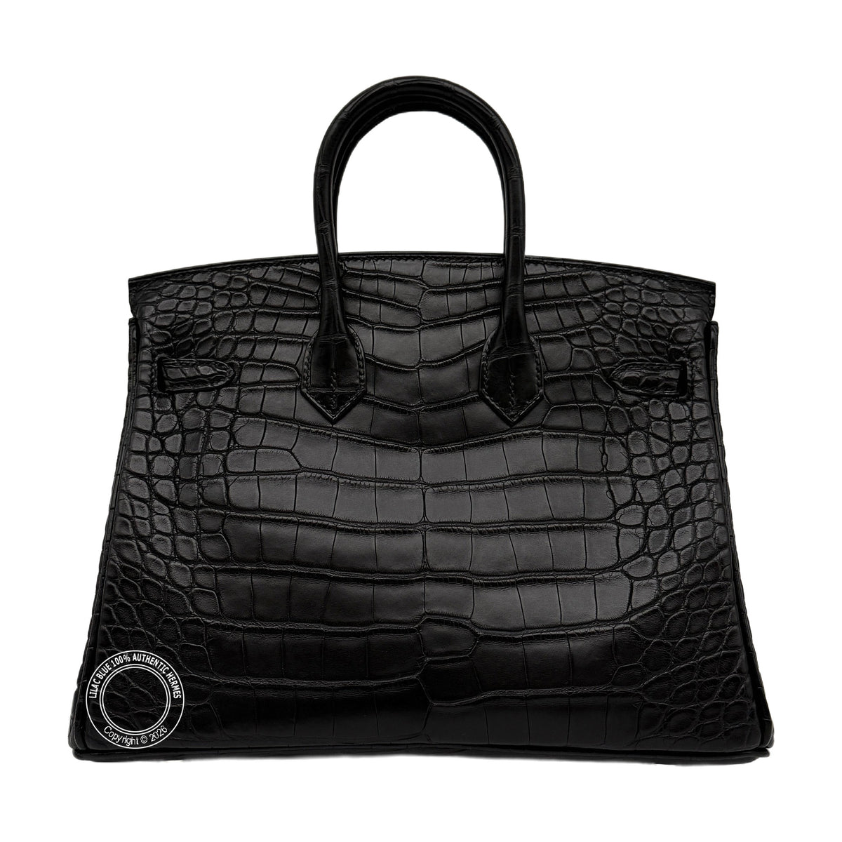 Hermès Birkin 25 Black Matte Palladium Hardware — view 3