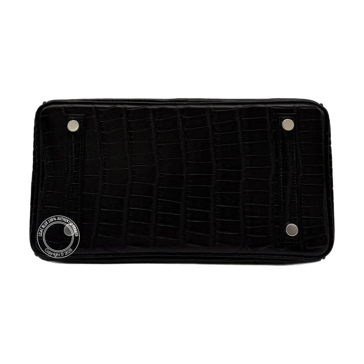 Hermès Birkin 25 Black Matte Palladium Hardware — view 7