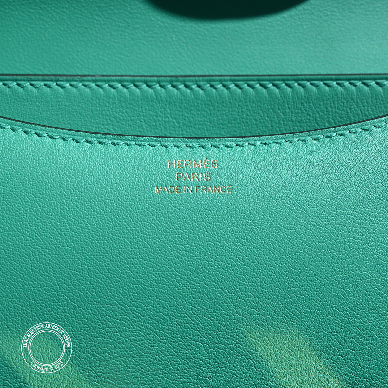 Hermes Constance 18cm Menthe Swift GHW - Preloved