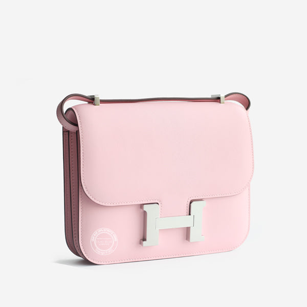 Hermès Constance 18cm Rose Sakura Swift PHW