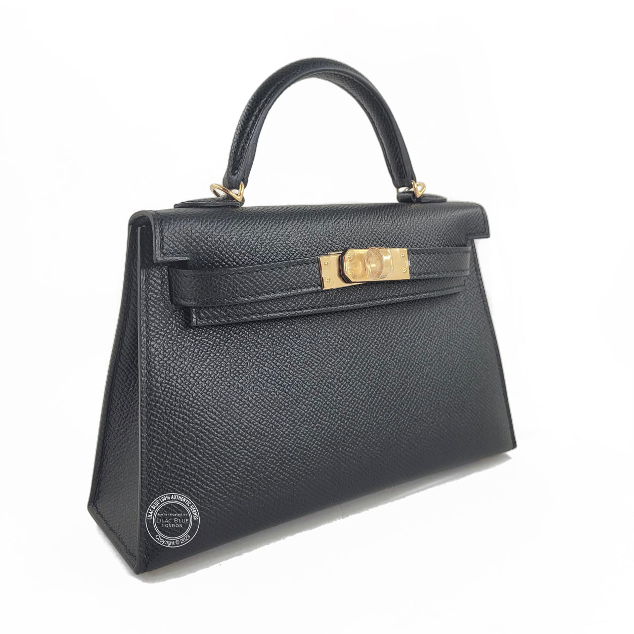 Hermès Kelly 20cm Black Epsom GHW
