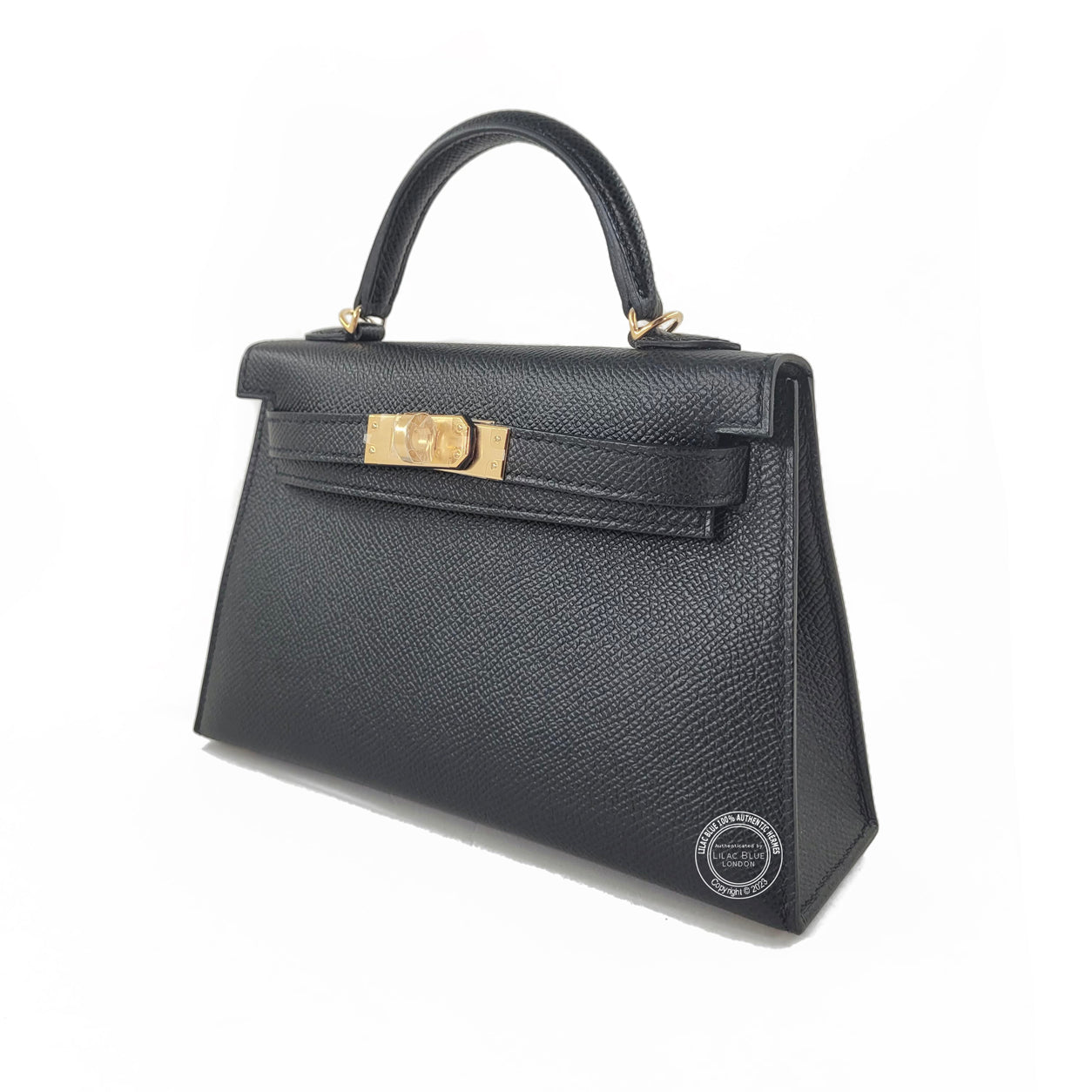 Hermès Kelly 20cm Black Epsom GHW