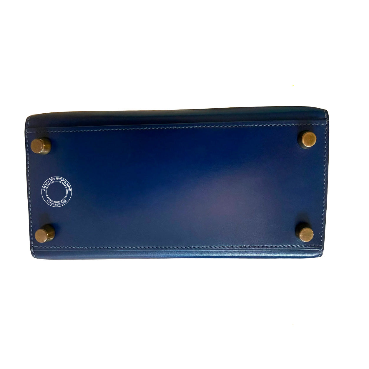 Hermès Kelly 20cm Bleu Saphir Box GHW - Vintage