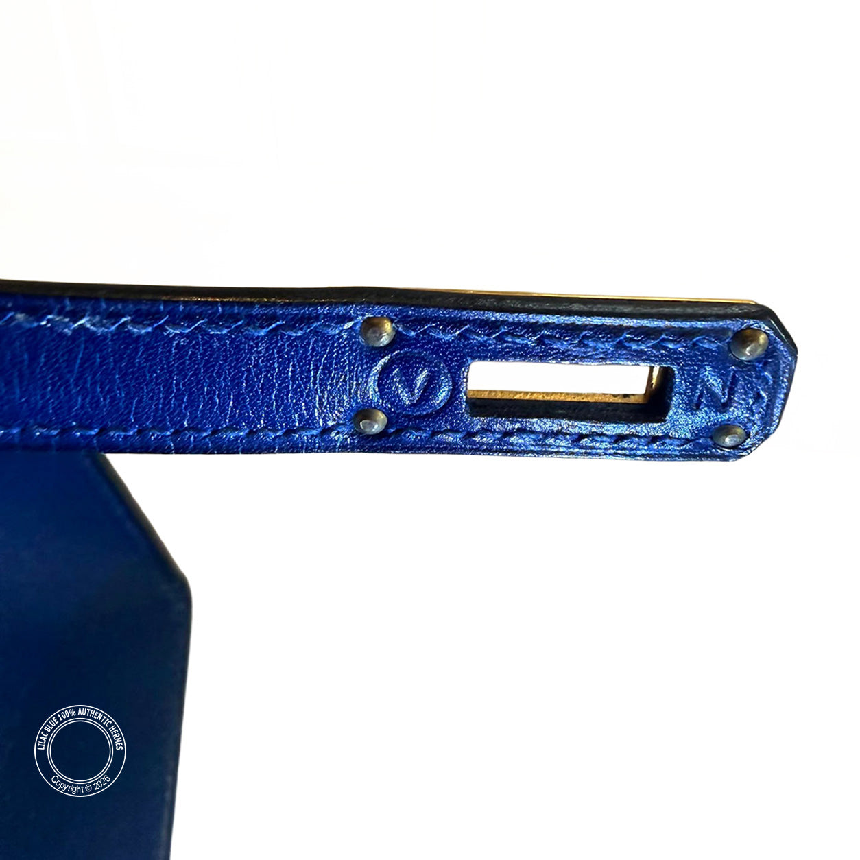 Hermès Kelly 20cm Bleu Saphir Box GHW - Vintage