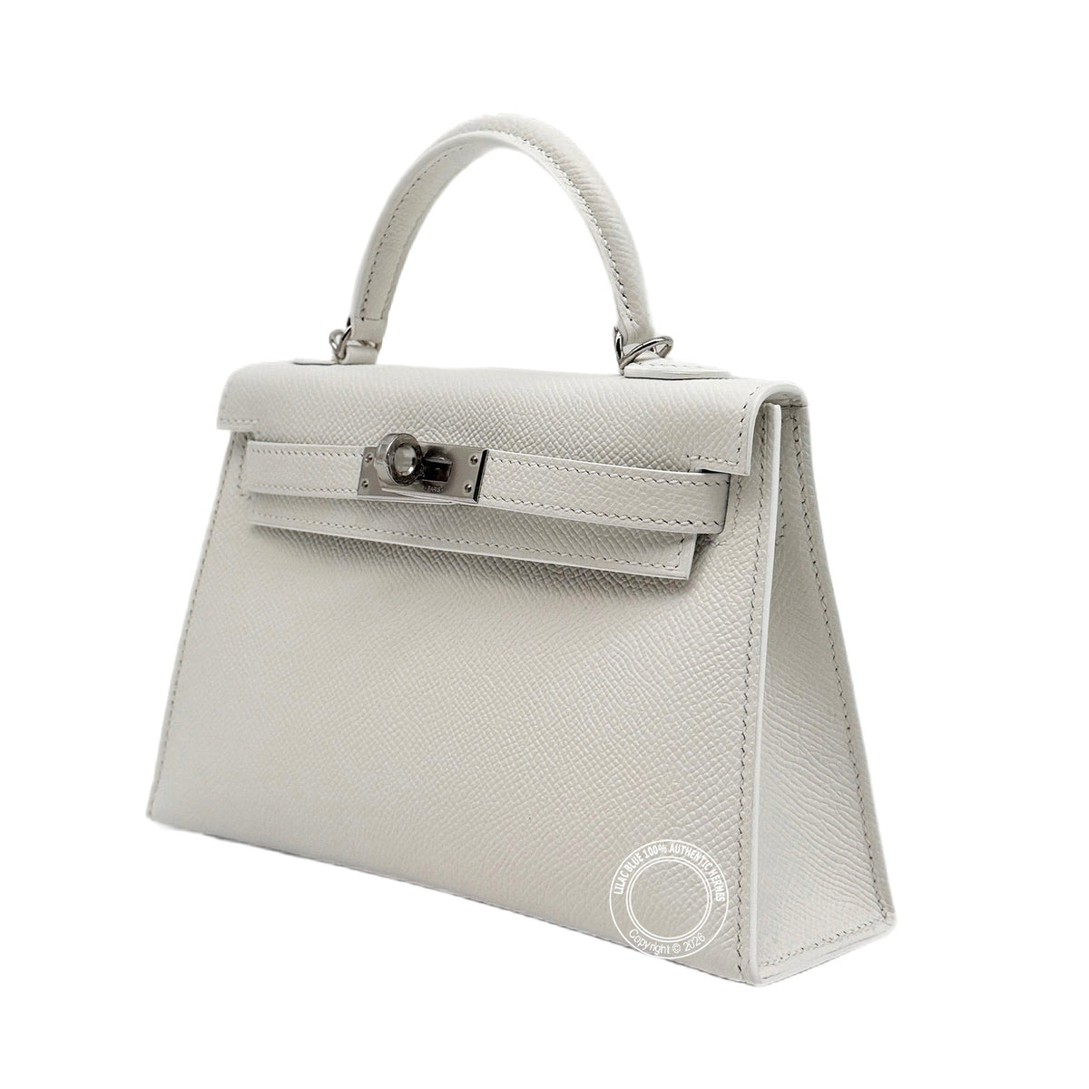 Hermès Kelly 20cm New White Epsom PHW