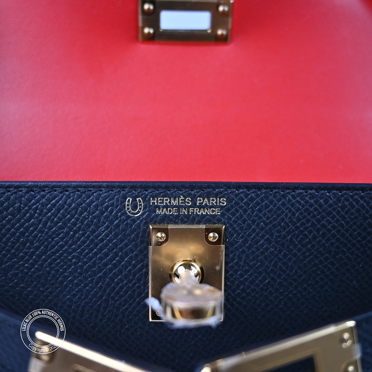 Hermès Kelly 20cm Black/Rouge Casaque HSS Epsom GHW
