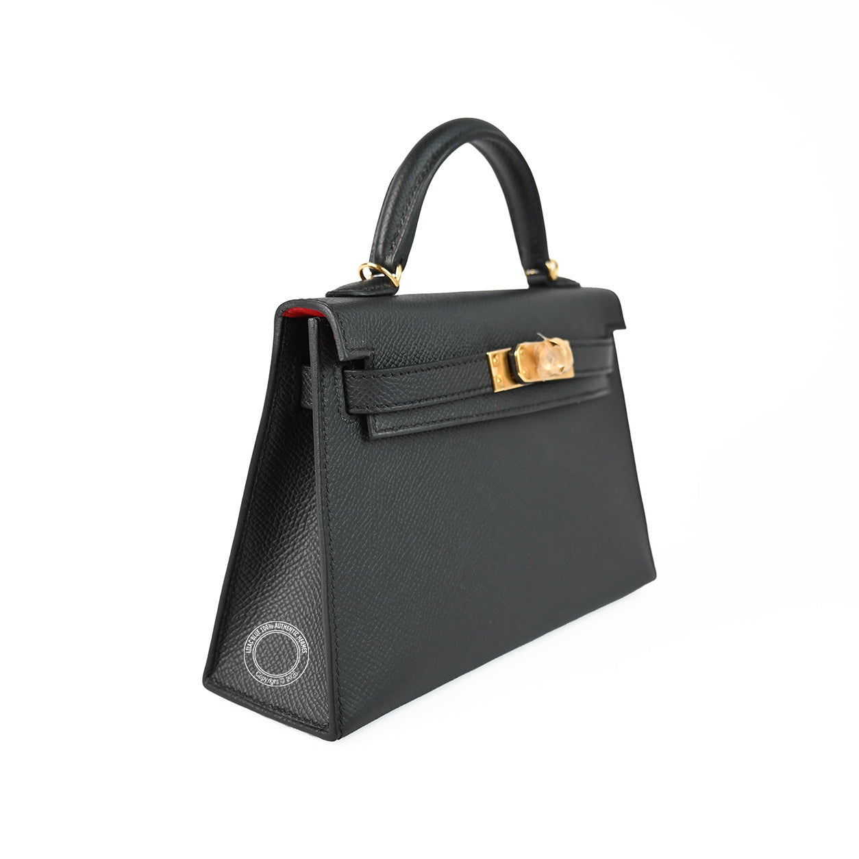 Hermès Kelly 20cm Black/Rouge Casaque HSS Epsom GHW