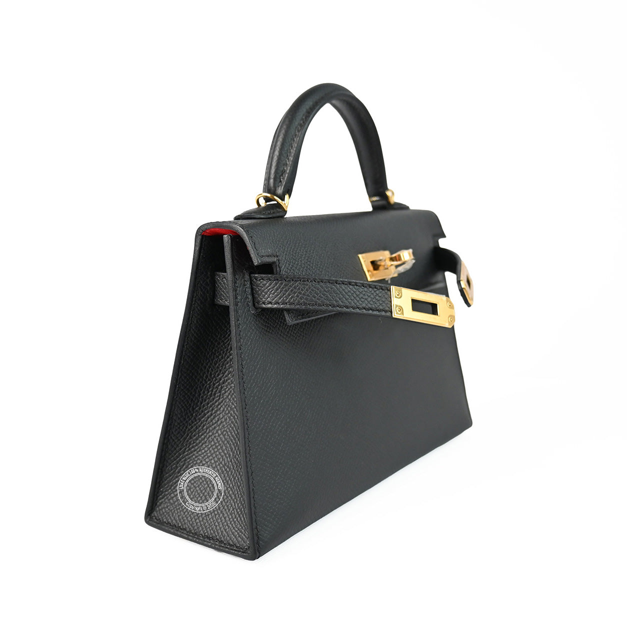 Hermès Kelly 20cm Black/Rouge Casaque HSS Epsom GHW