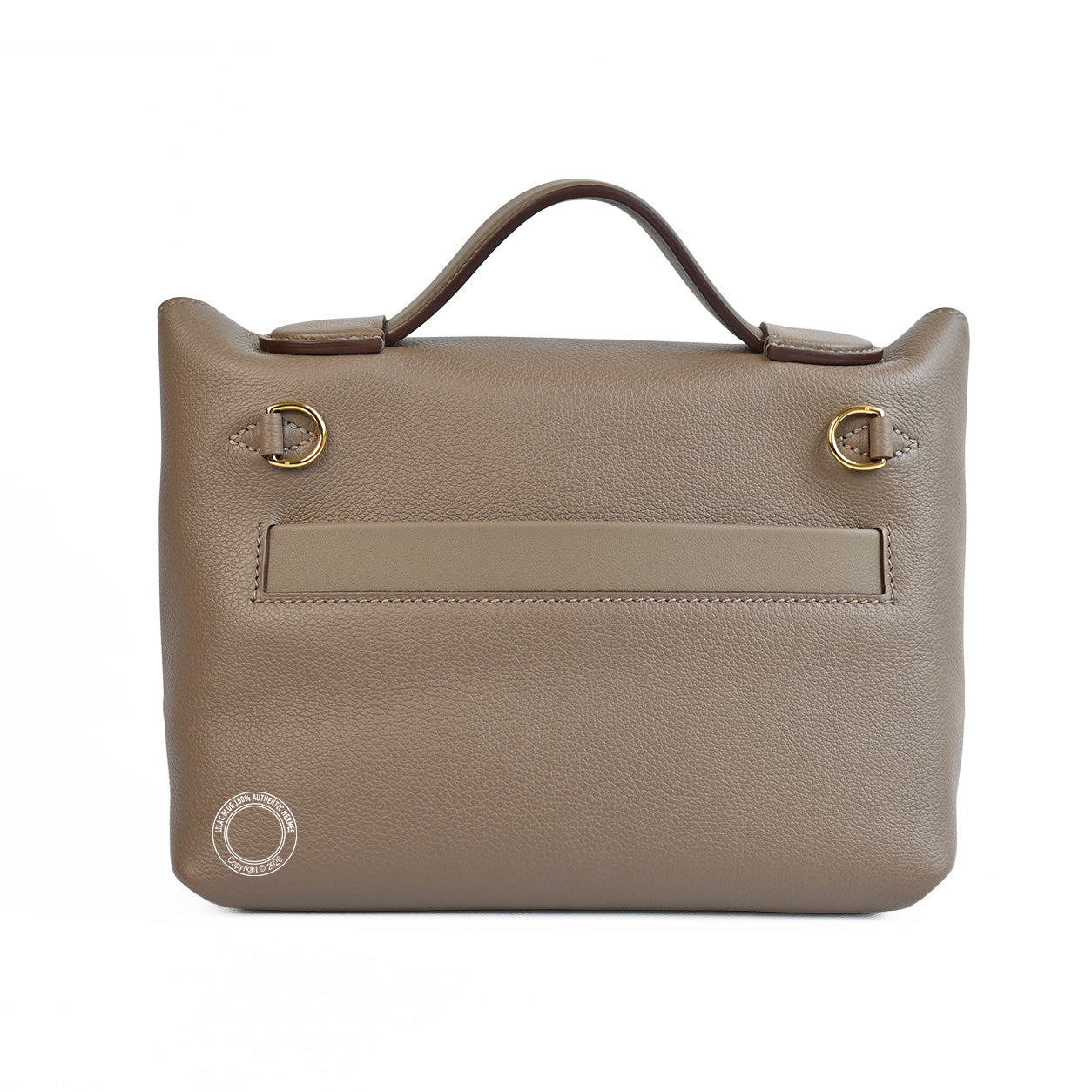 Hermès 24 24 21cm Etoupe Evercolor/Swift GHW