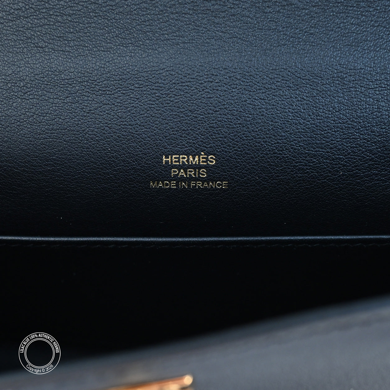 Hermès Kelly 22cm Black Pochette Swift GHW