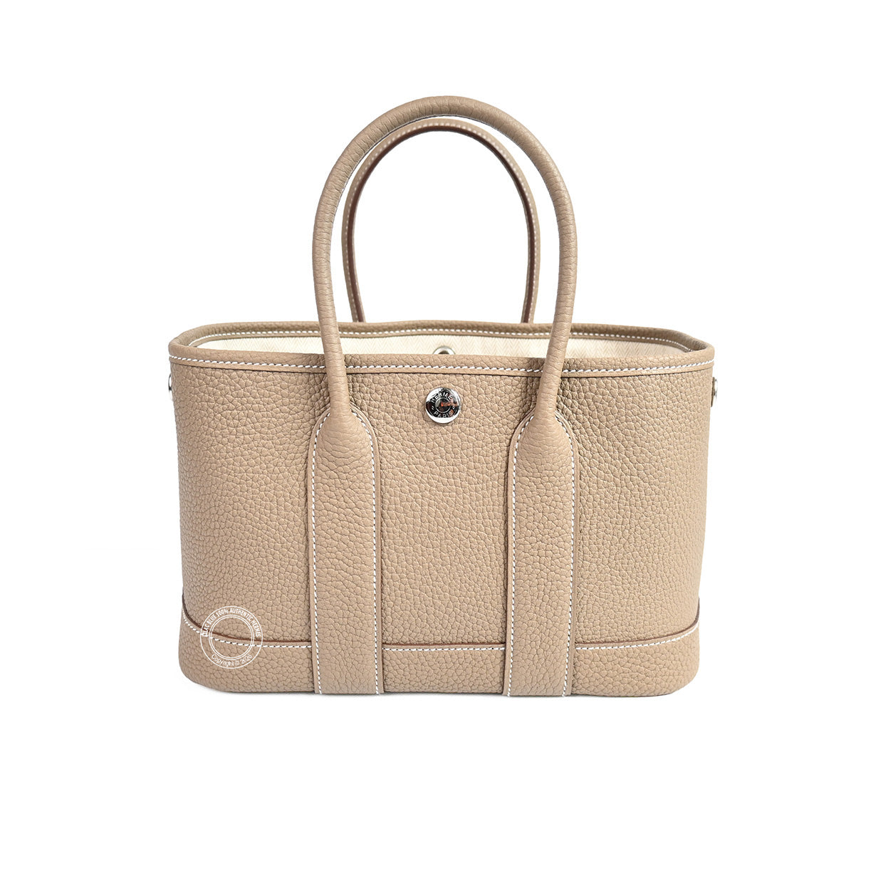 Hermès Garden Party 23cm Etoupe Negonda PHW