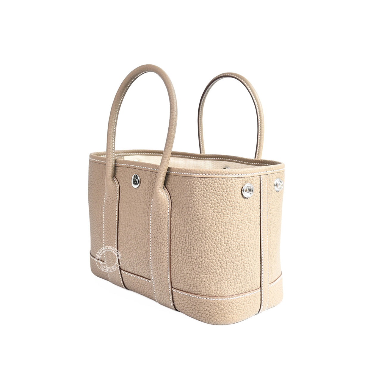 Hermès Garden Party 23cm Etoupe Negonda PHW