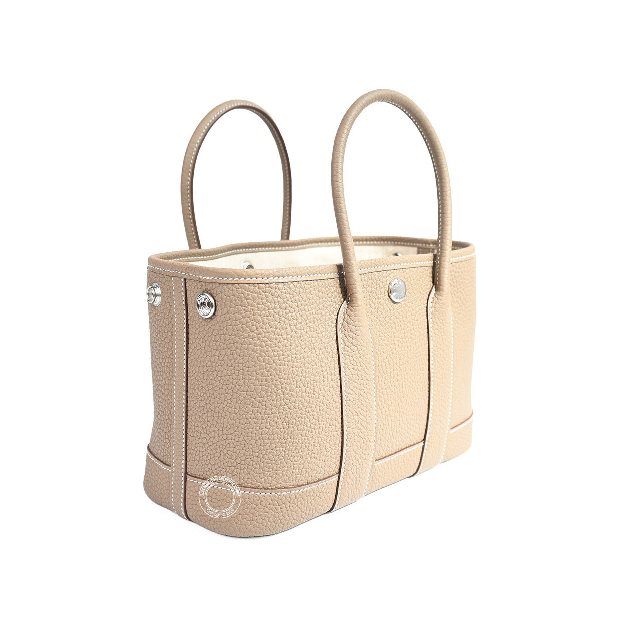 Hermès Garden Party 23cm Etoupe Negonda PHW