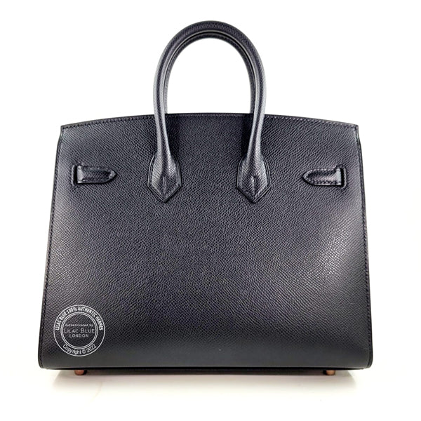 Hermès Birkin 25cm Black Sellier Epsom RGHW