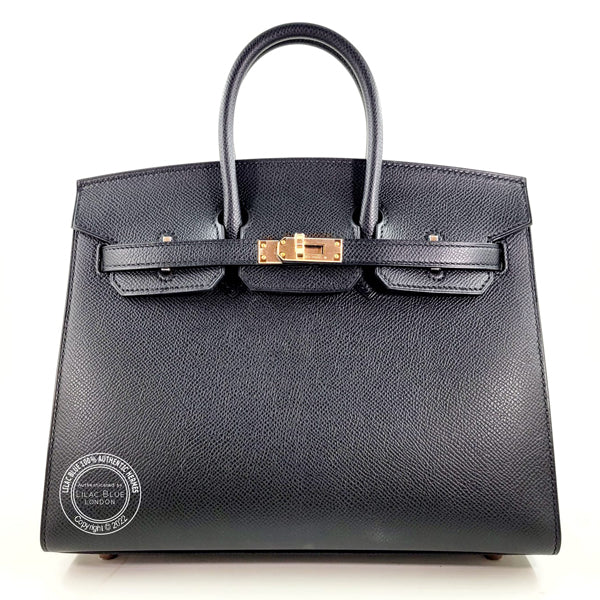 Hermès Birkin 25cm Black Sellier Epsom RGHW