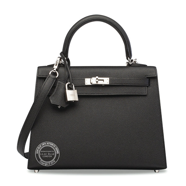 Hermès Kelly 25cm Black Epsom PHW