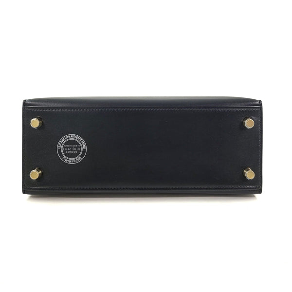 Hermes Kelly 25cm Black Tadelakt GHW