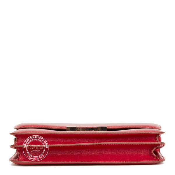 Hermès Constance 25cm Rubis Elan Tadelakt PHW - Preloved