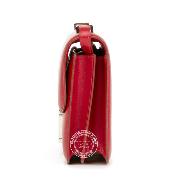 Hermès Constance 25cm Rubis Elan Tadelakt PHW - Preloved