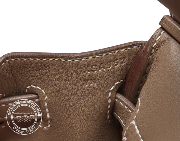 Hermes Birkin 25cm Etoupe Swift GHW