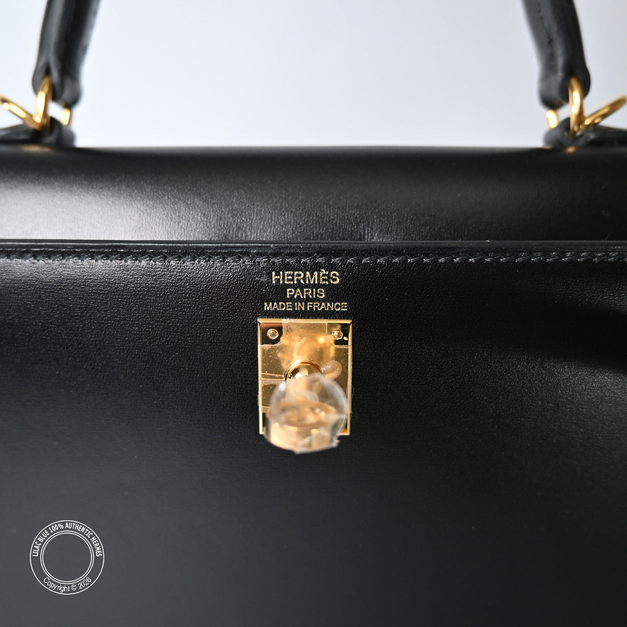 Hermès Kelly 25cm Black Box GHW