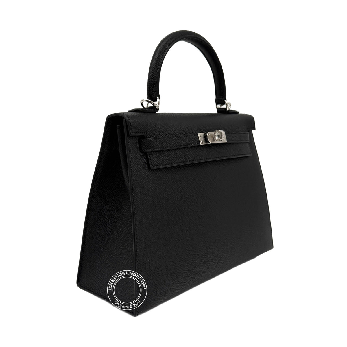 Hermès Kelly 25cm Black Epsom PHW