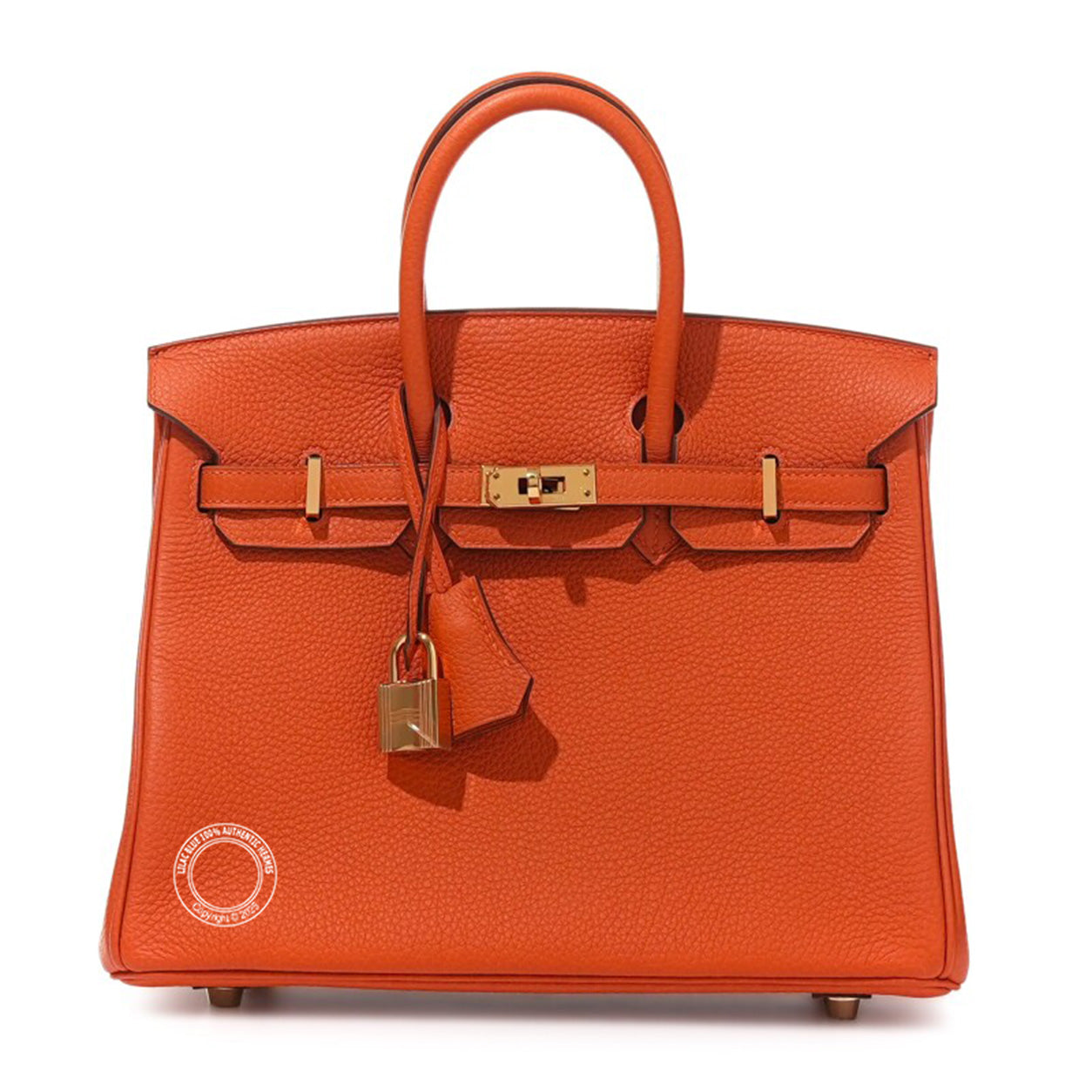 Hermès Birkin 25cm Feu Togo GHW