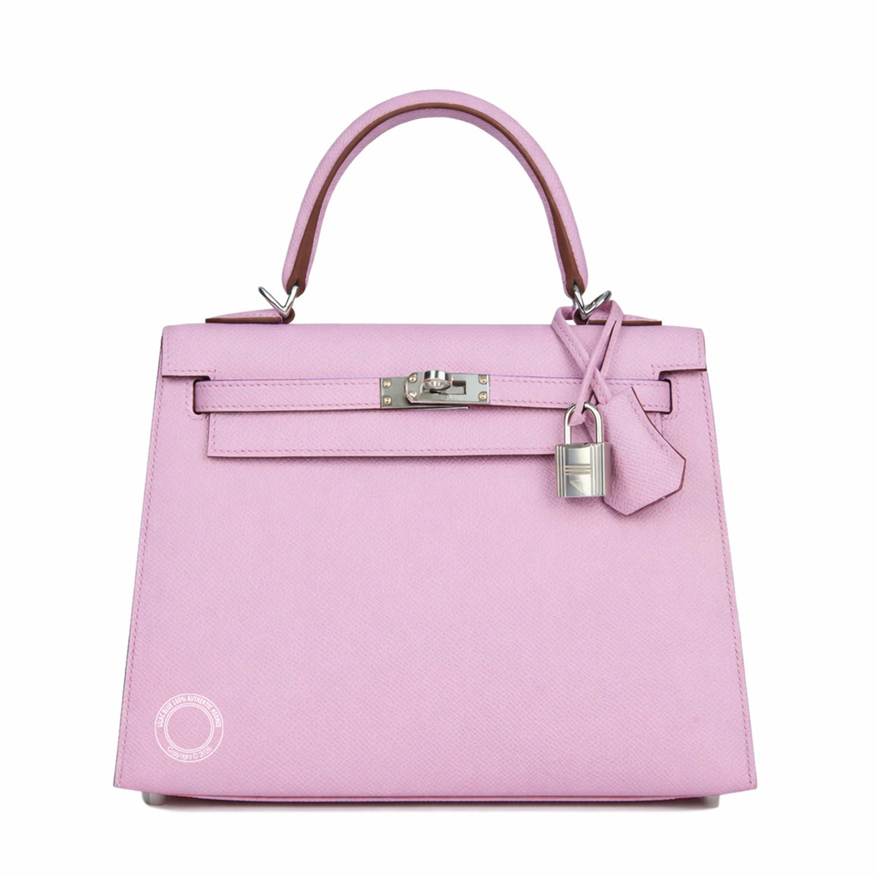 Hermès Kelly 25cm Mauve Sylvestre Epsom PHW
