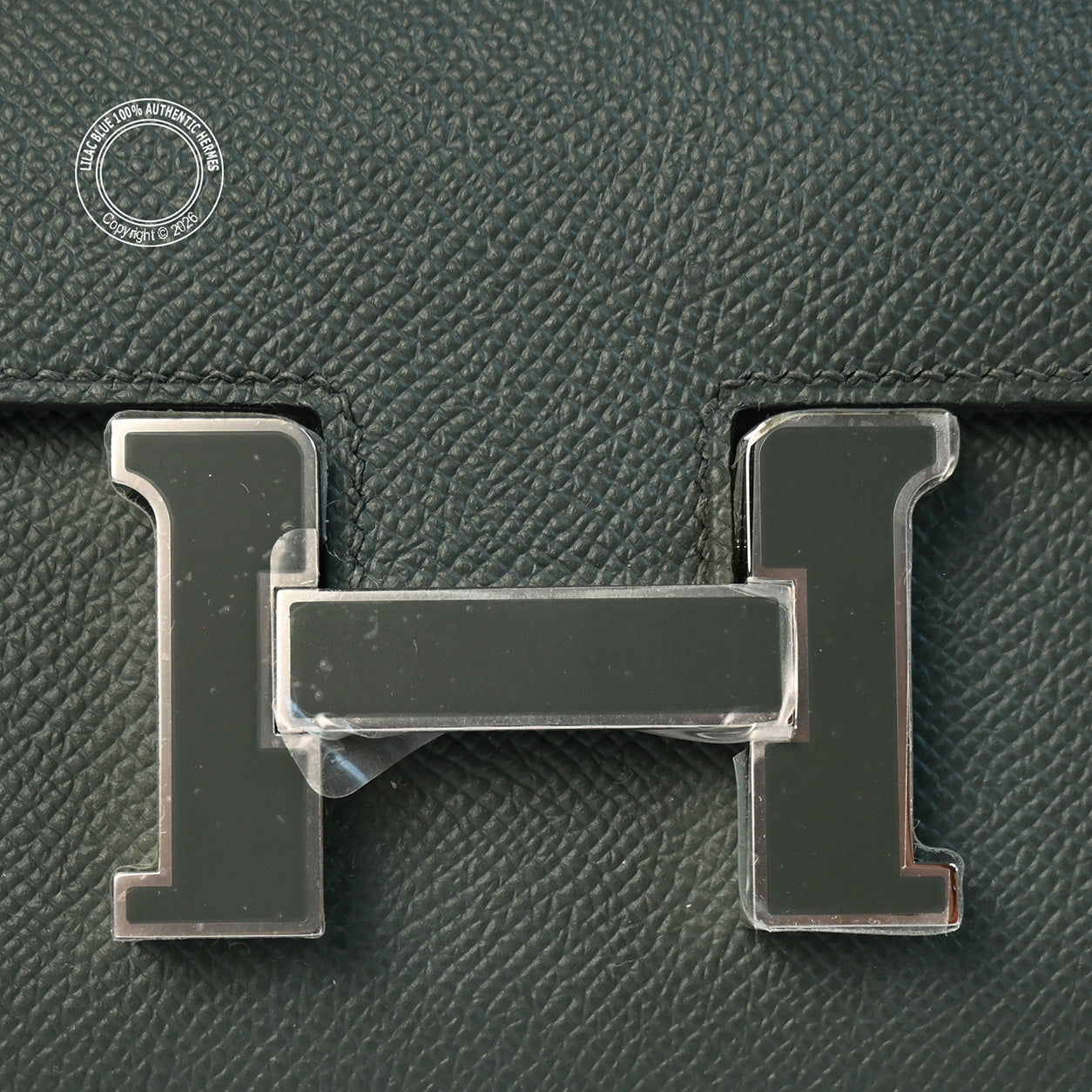 Hermès Constance 25cm Vert Mangrove Elan Epsom PHW/Enamel