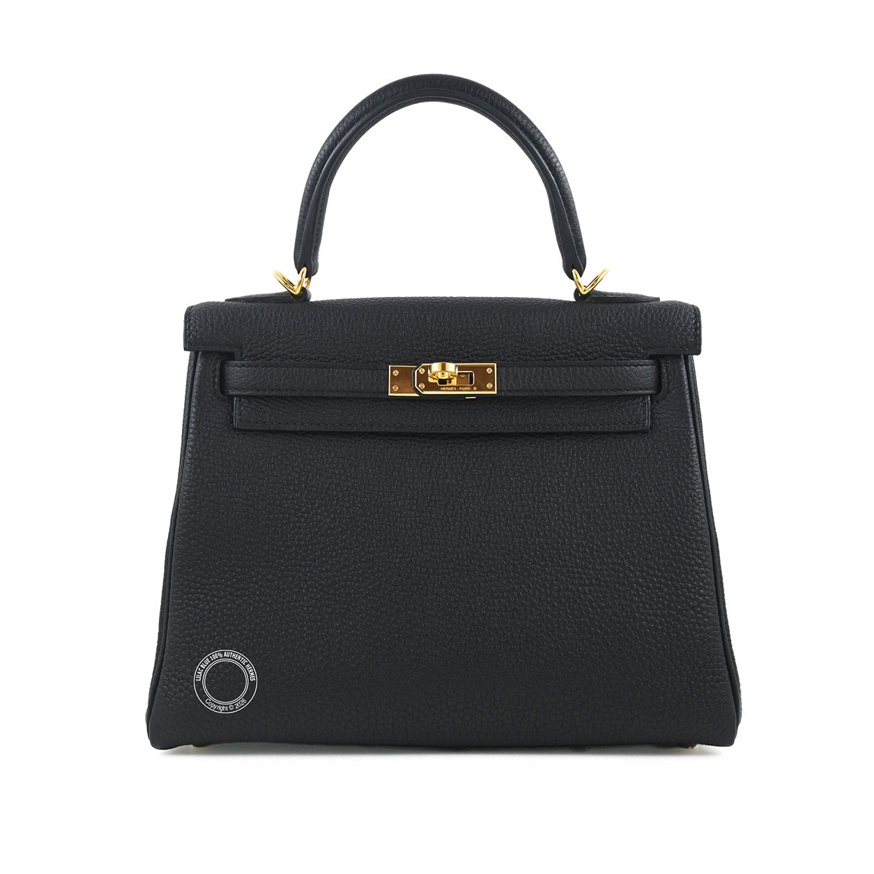 Hermès Kelly 25cm Black Togo GHW