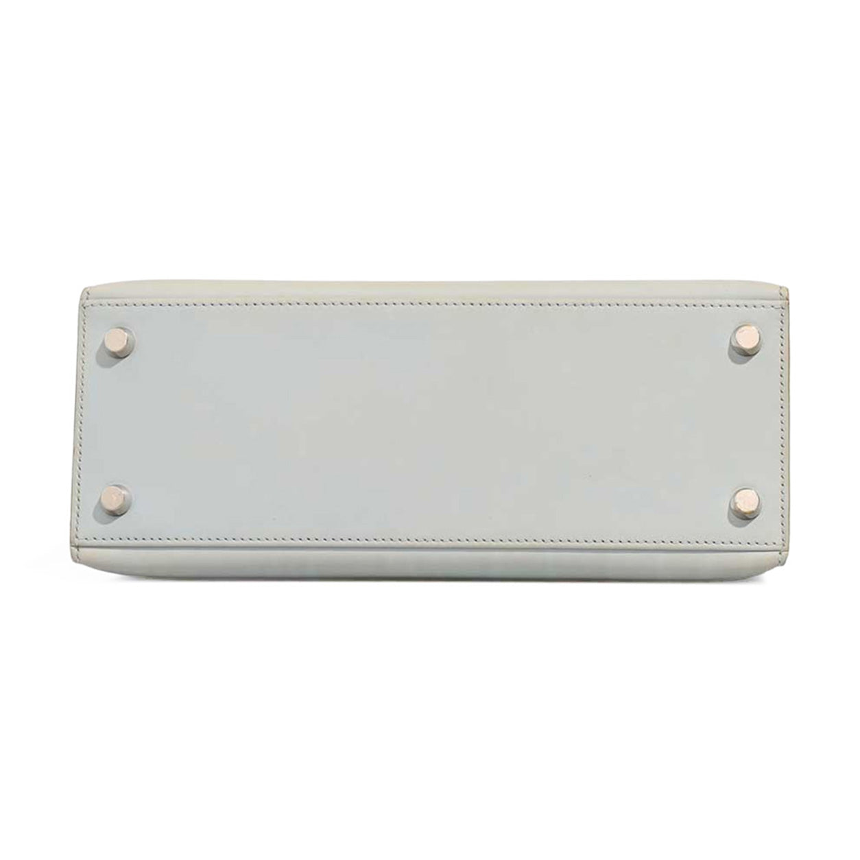 Hermès Kelly 25 Bleu Glacier Box Nepal PHW - Preloved