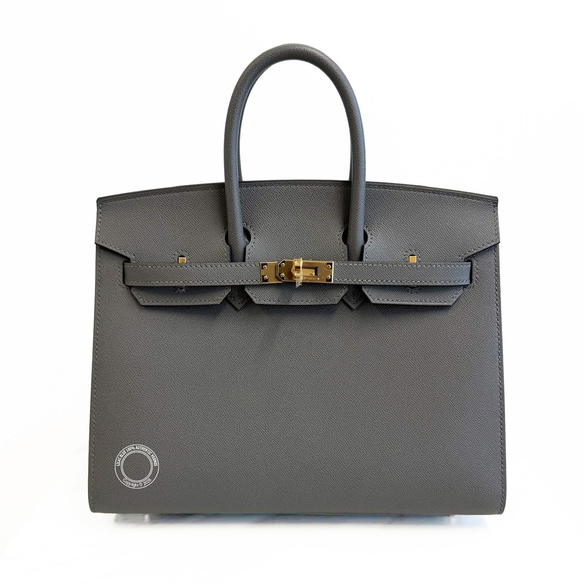 Hermès Birkin 25cm Gris Meyer Sellier Madame GHW