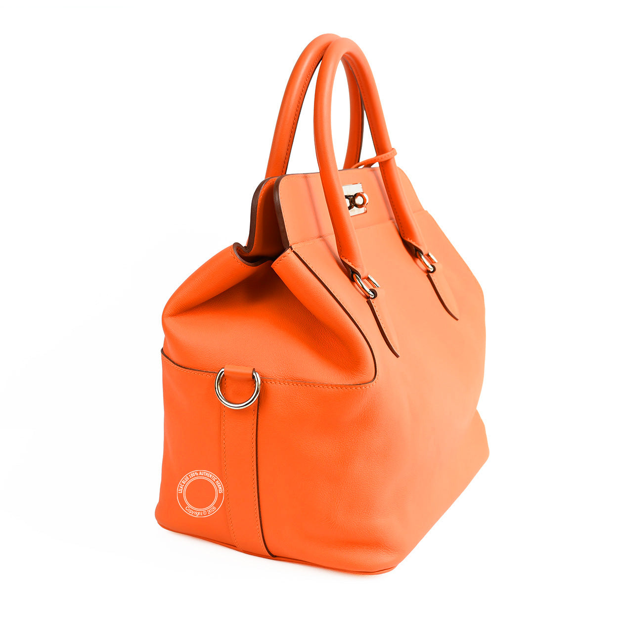 Hermès Toolbox 26cm Orange Poppy Evercolor PHW - Preloved