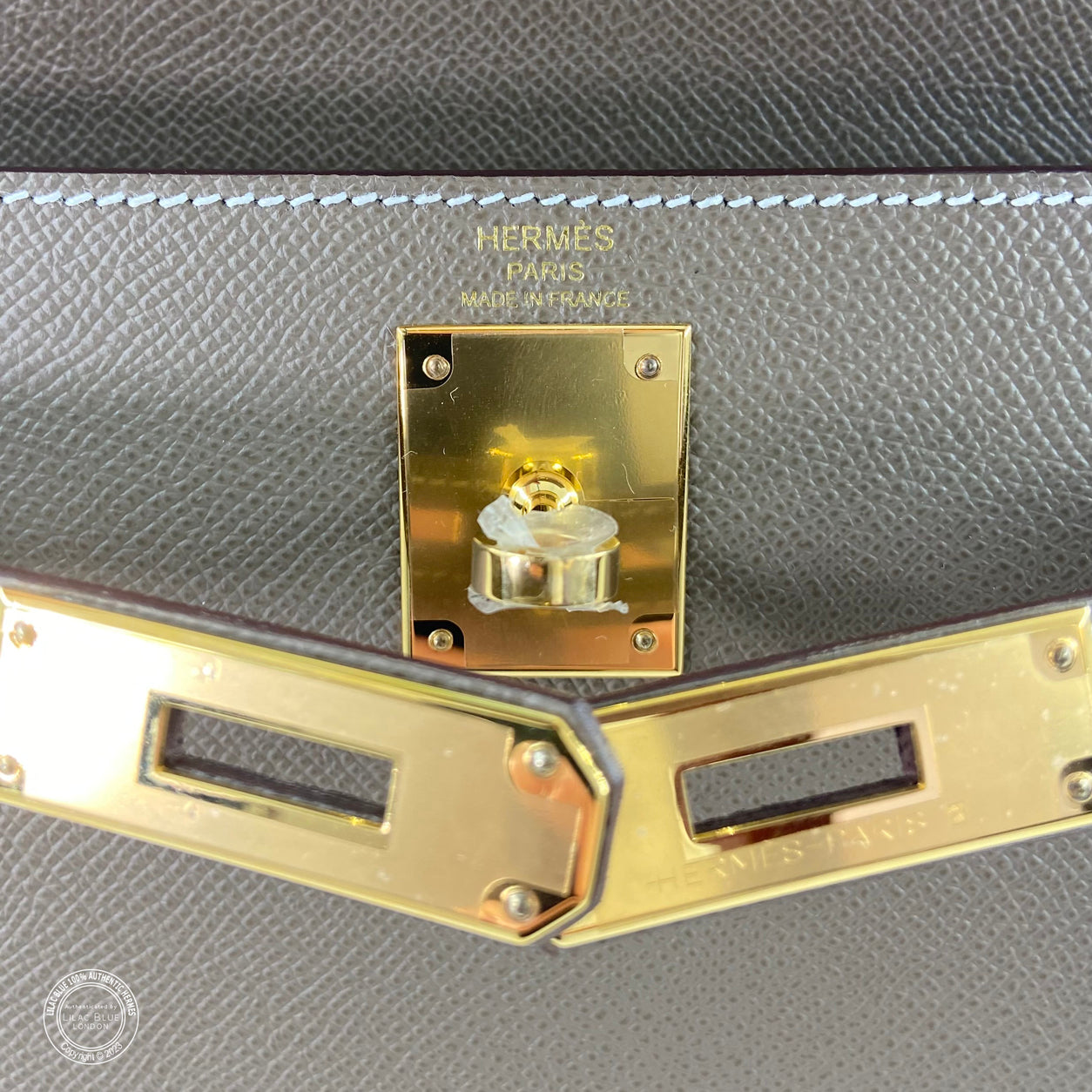 Hermès Kelly 28cm Etoupe Epsom GHW