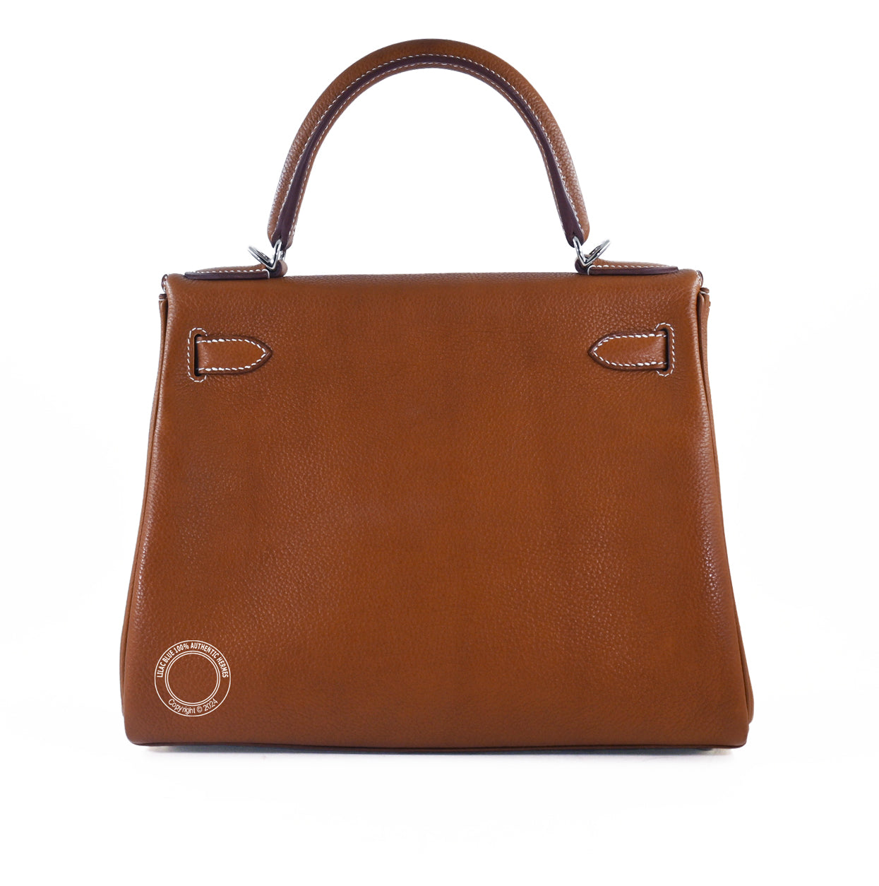 Hermès Kelly 28cm Fauve Barenia PHW