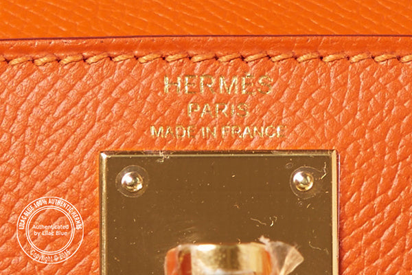 Hermès Kelly 28cm Feu Epsom GHW