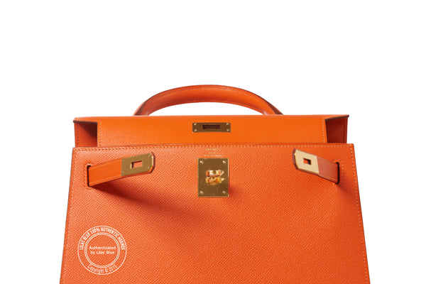 Hermès Kelly 28cm Feu Epsom GHW