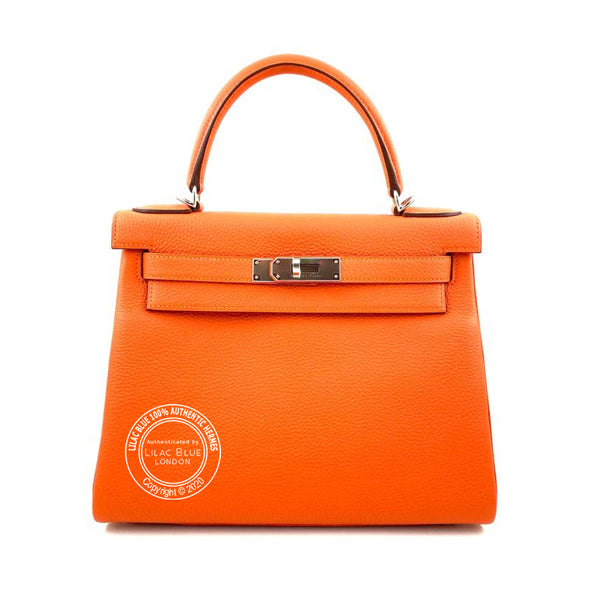 Hermès Kelly 28cm Feu Togo PHW