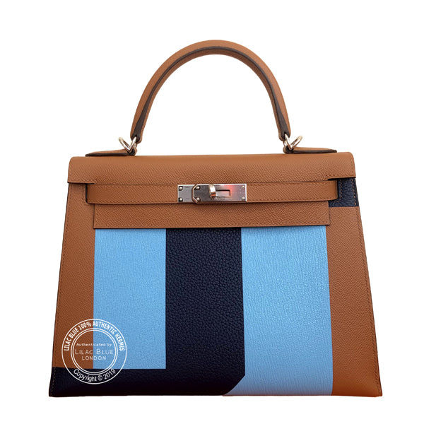 Hermès Kelly 28cm Gold Lettre S Epsom PHW