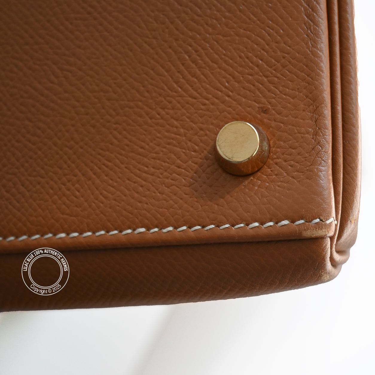 Hermes Kelly 28cm Gold Epsom GHW - Preloved