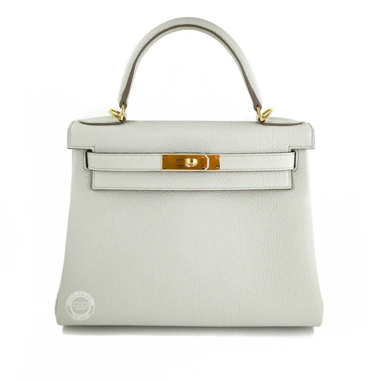 Hermès Kelly 28cm Gris Perle Togo GHW