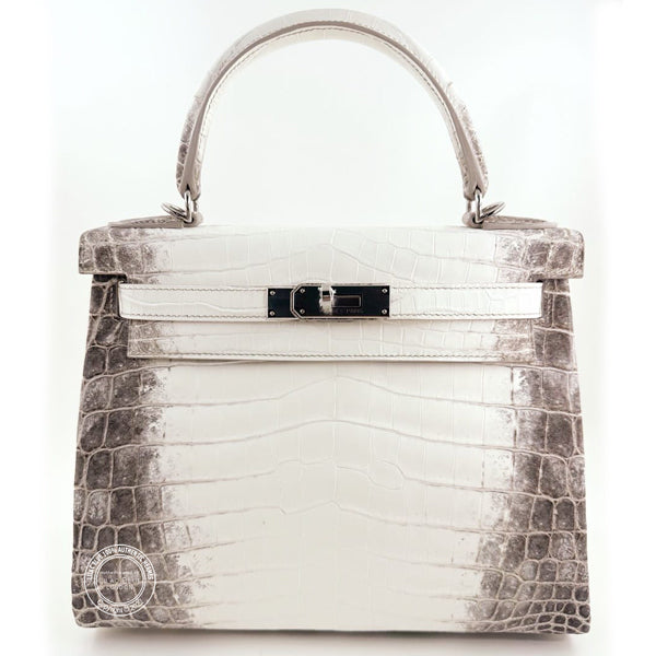 Hermès Kelly 28cm Himalaya Matte Croc PHW