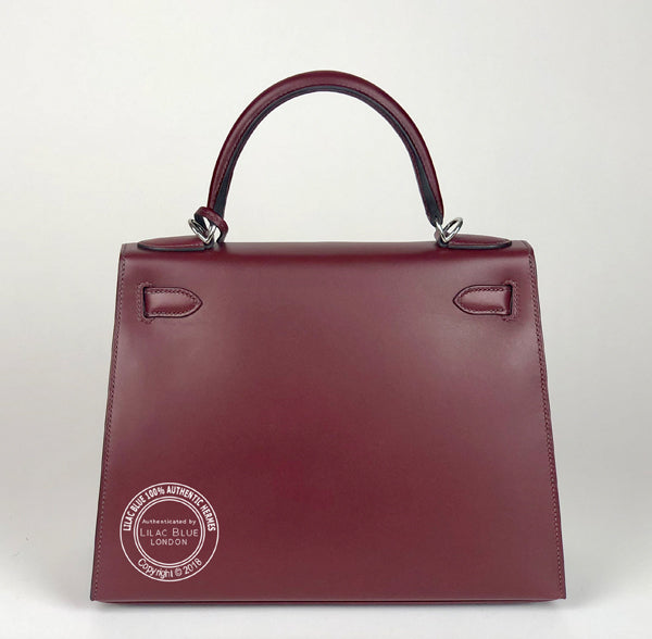 Hermès Kelly 28cm Lettre E PHW