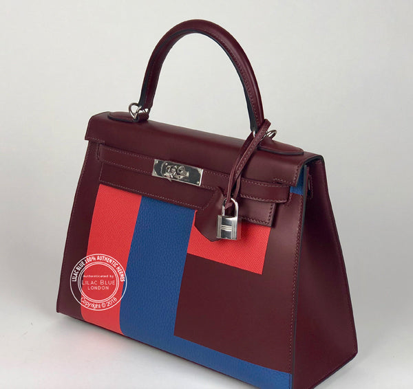 Hermès Kelly 28cm Lettre E PHW
