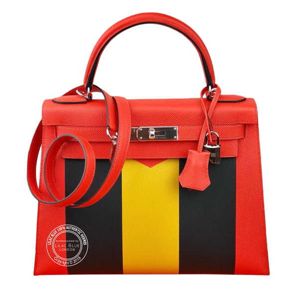 Hermès Kelly 28cm Lettre M Epsom PHW